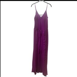Rory Beca Magenta V Neck Maxi Dress Size Medium
